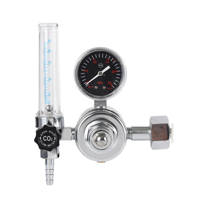 Bộ điều chỉnh khí CO2 loại carbon Dioxide được làm nóng Bộ điều chỉnh khí bằng đồng thau hoàn toàn với áp suất có thể điều chỉnh