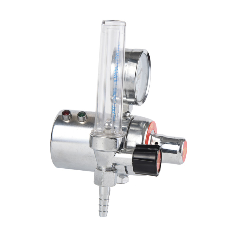 Bộ điều chỉnh khí CO2 loại carbon Dioxide được làm nóng Bộ điều chỉnh khí bằng đồng thau hoàn toàn với áp suất có thể điều chỉnh